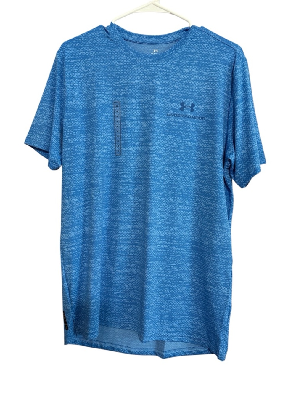 Under Armour Vanish Energy Blue Printed Loose Short Sleeve Athletic Size Medium